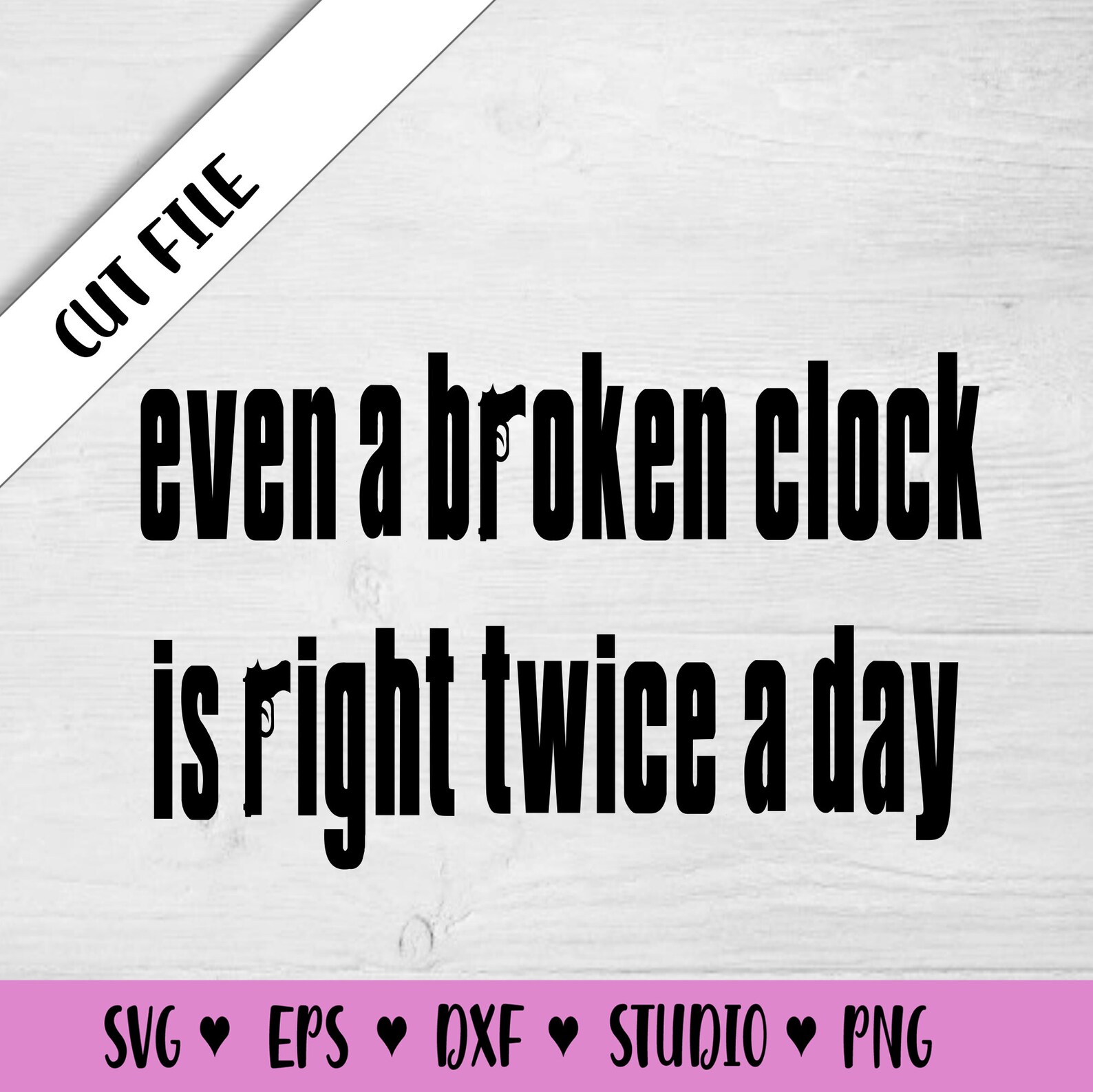 Even a Broken Clock is Right Twice a Day / Tony Soprano / Etsy