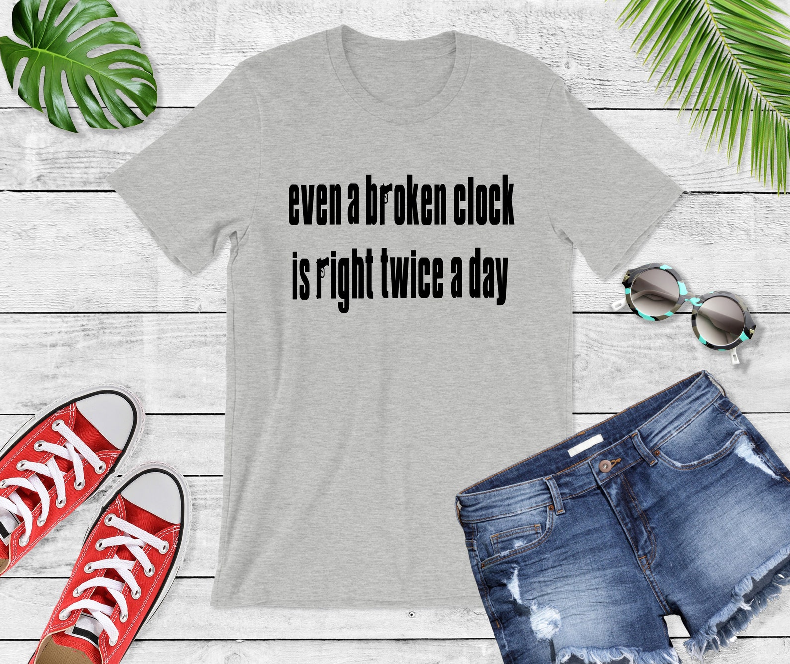 Even a broken clock is right twice a day / Tony Soprano / Etsy