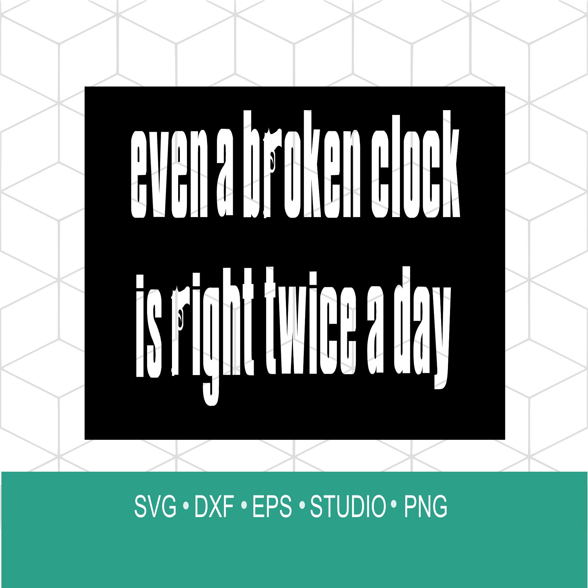 Even a broken clock is right twice a day / Tony Soprano / Etsy