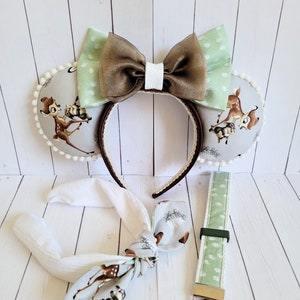 Bambi Ears, Mouse Ears, Handmade Ears, Key Fob, Mouse Ear Holder, Bow Headband, Ready  to ship