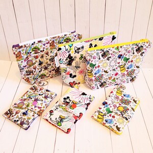 Billetera pequeña, bolsa con cremallera, billetera inspirada en parques temáticos, titular de tarjeta de crédito, billetera de bolsillo, bolsa de maquillaje, bolsa y billetera, lista para enviar