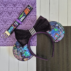 Haunted Mansion Ears, Foolish Mortals inspired ears, Key Fob, Mouse Ear Holder, Handmade Ears