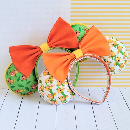 Orange Bird Mouse Ears Headbandparty Headbanddress Etsy