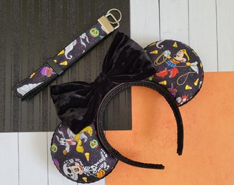 Halloween Themed Handmade Ears |  Disney Costumes Ears | Disney Ears | Minnie Mouse Handmade Ears | Ear Holder | Ready to ship