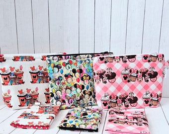 Small Wallet, Zipper Pouch, Mouse inspired pouch and wallet,  Credit card holder, Pocket Wallet, Makeup Bag, Pouch & Wallet