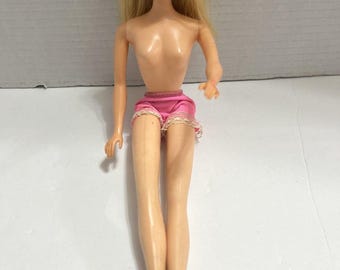 vetement poupée barbie #7511 ensemble ski fun combinaison et veste vintage
