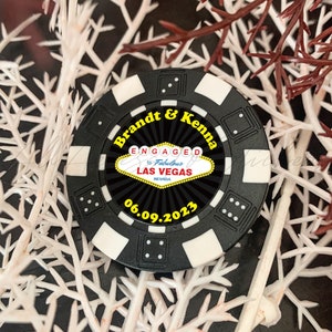 Fiches da poker personalizzate per matrimonio, fiches da poker magnetiche "Sposati a Las Vegas", ricordo per anniversario di fidanzamento, bomboniere per matrimonio