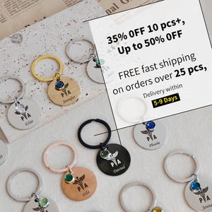 Custom Keychain, Medical Bulk Keychain, Personalized Caduceus Keyring, Nurse/ Pharmacist/ Veterinarian/ Dentist Appreciation Gifts