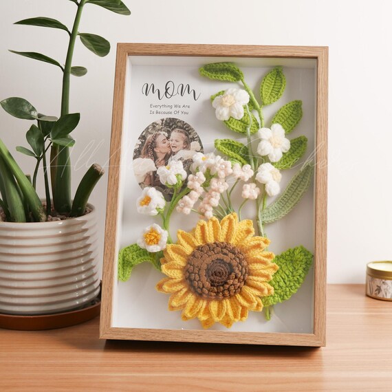 HODODAN Sunflower Picture Frame Gifts For Gigi