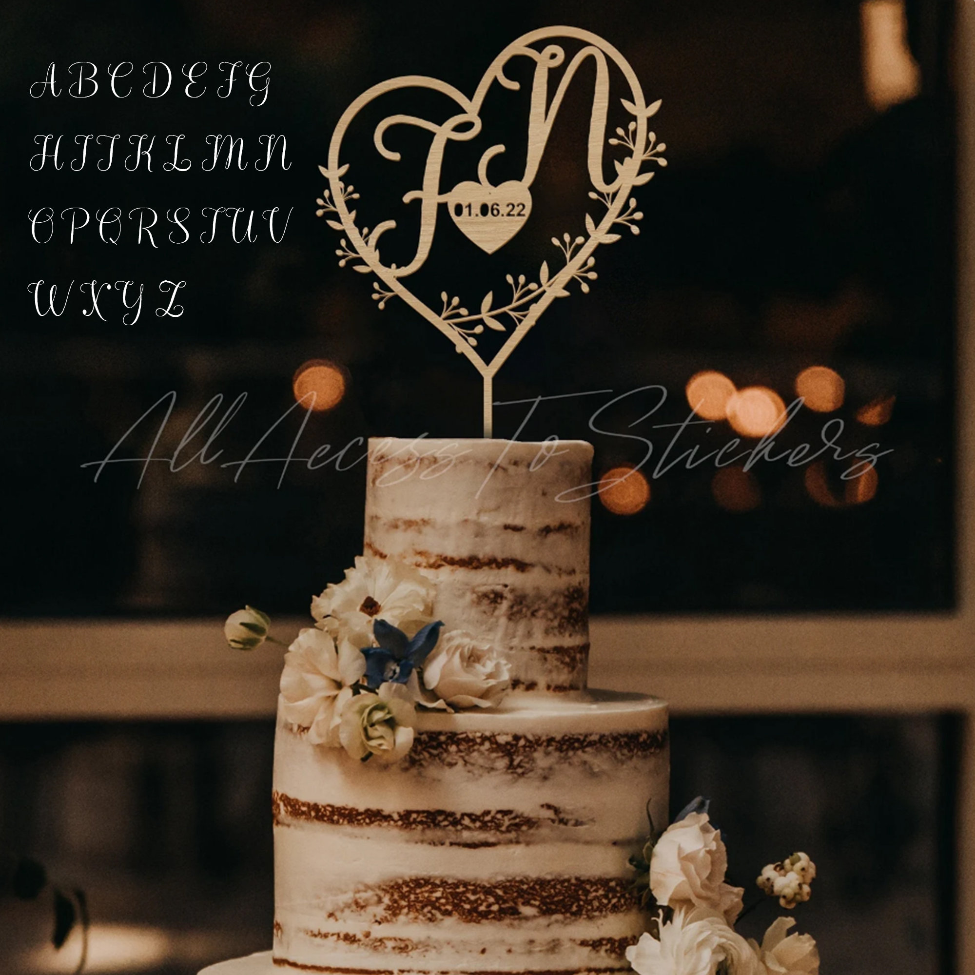Topper per torta con anello di fidanzamento - Sugar Craft di Rosie