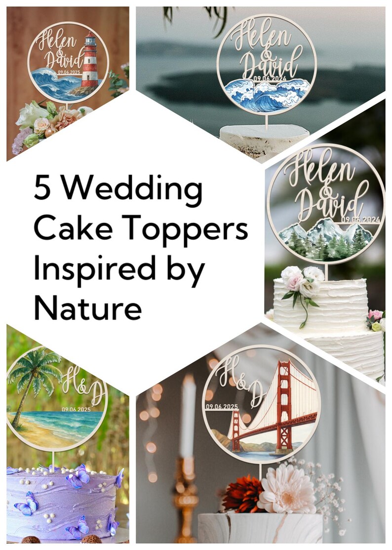 Personalized Tropical Beach Wedding Cake Topper: Palm Tree Decor - Etsy