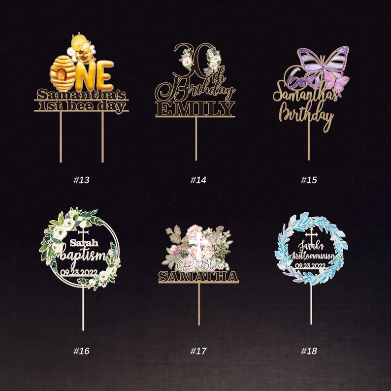 Adorno personalizado de acuarela para pastel de bodas "Sr. y Sra.", placa con los nombres de la pareja, adorno de diseño natural, decoración de boda bohemia, adorno para pastel de aniversario. imagen 12