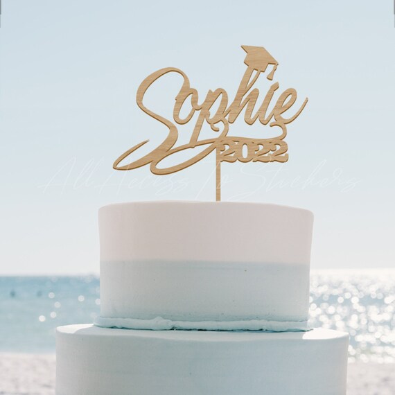 Graduation Cake Topper Custom Graduation Topper Personalized Etsy