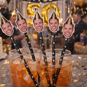 Bachelorette Party Strohhalme, personalisierte Gesichtsgetränkerührer für Hochzeit, Junggesellenabschiedsandenken, lustiges Partydekor