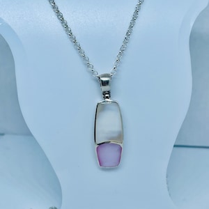 Mother of Pearl Art Deco Vintage Pendant Sterling Silver 925, Mothers Day, Friend Gift, Gift For Her, Birthday Gift, Everyday Necklace