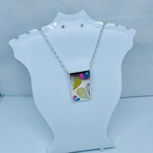 Mother of Pearl Art Deco Vintage Pendant Sterling Silver 925, Mothers Day, Friend Gift, Gift For Her, Birthday Gift, Everyday Necklace