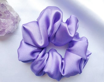 Satin scrunchie, silk hair tie for girl, women's hair accessory, Holiday gift for her, Birthday gift for teen, Best friend gift