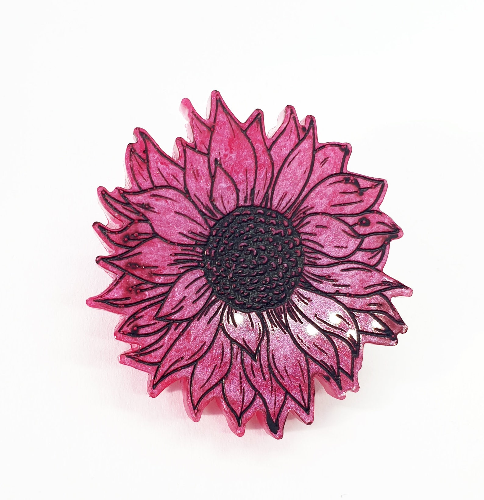 Sunflower pin badge Floral lapel pin invisible disability | Etsy