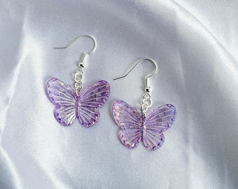 Butterfly earrings, Summer accessories, Silver jewellery, gold jewellery, Birthday gifts for women, Butterfly lover gift,