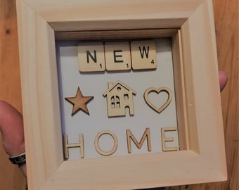 Handmade New Home Box Frame, Gift, Housewarming