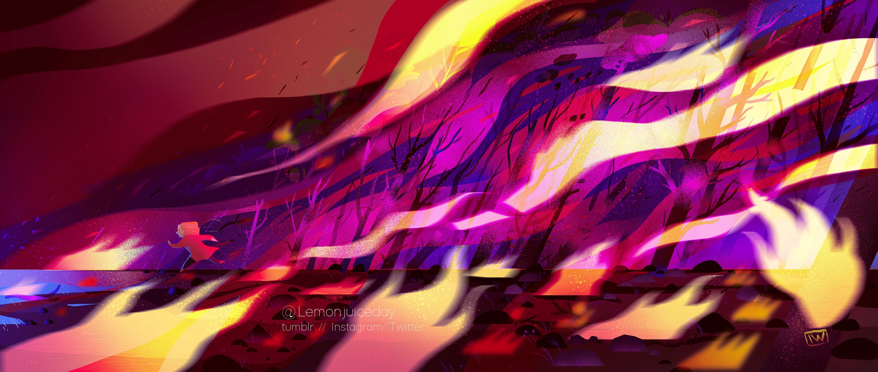 Fire - Landscape's Print