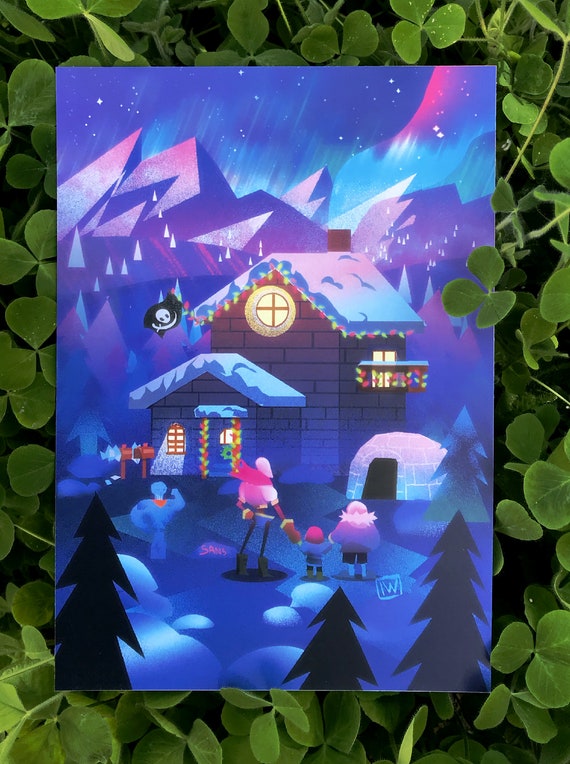 Papyrus Sans House A5 Print Etsy Australia