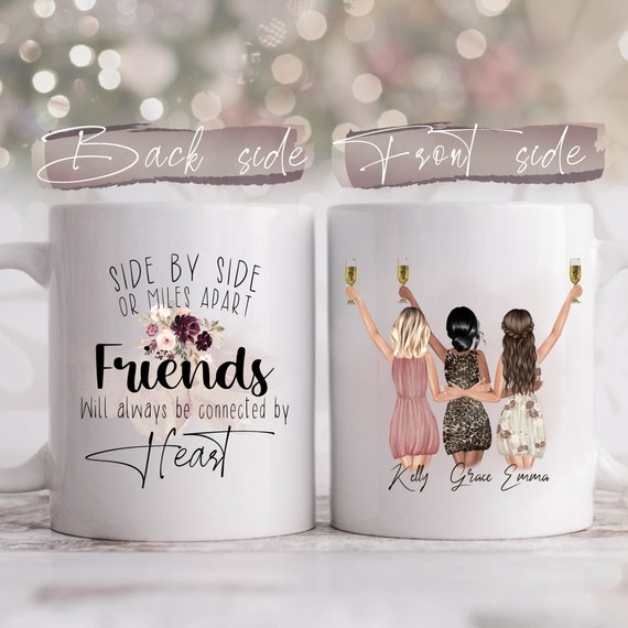 Personalized mug 3 friends / sisters / cousins