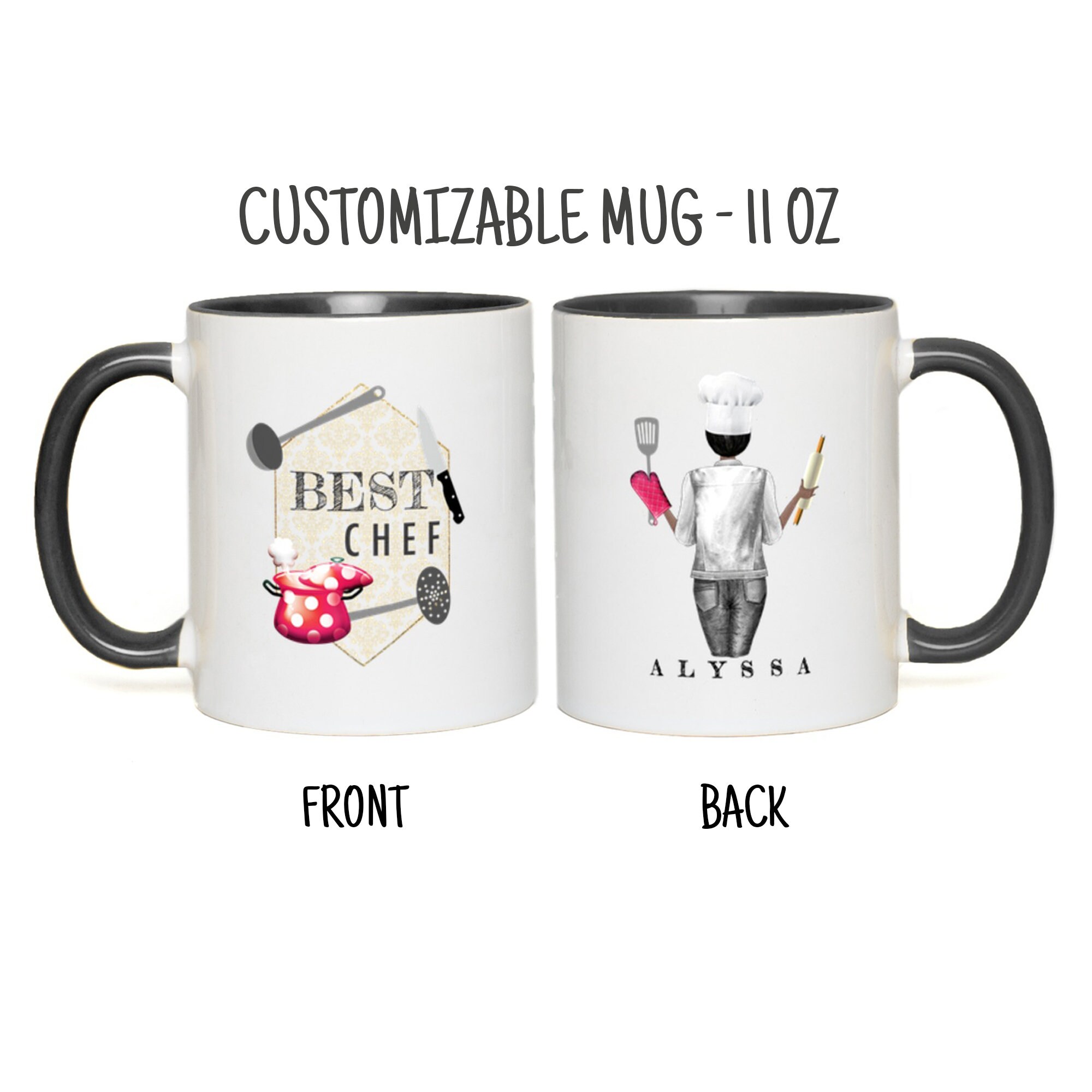 Customizable CHEF mug Perfect Gift for Chefs Pastry cook Etsy
