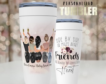 Personalized 5 Friends Tumbler: Sisters Trip Gift
