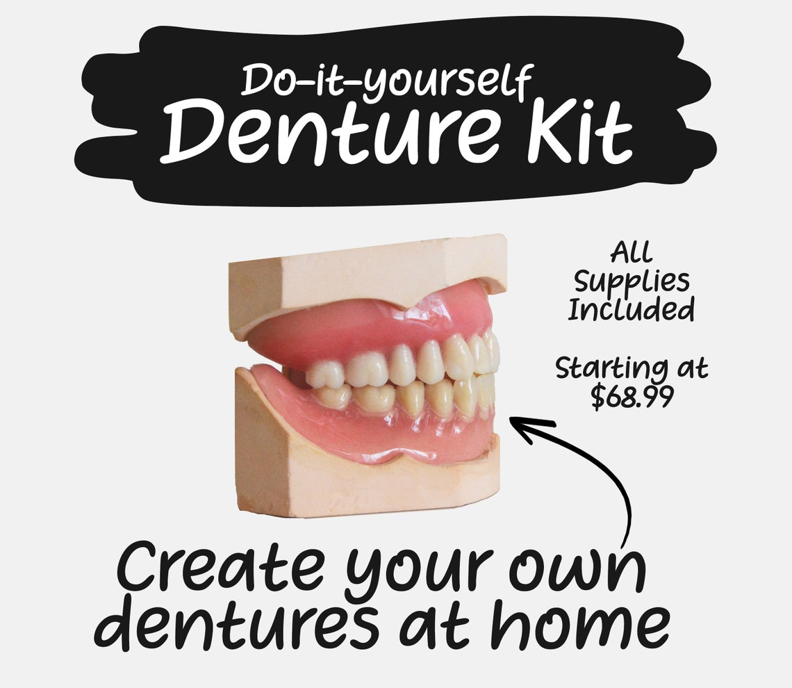 DIY Denture Kit Includes all supplies to create your own Etsy