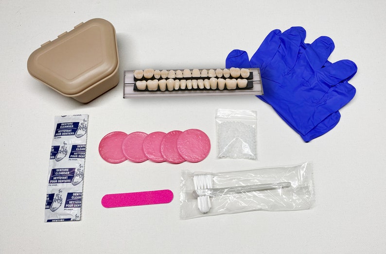 Custom Denture Kit Home Made Dentures Home Made Veneers Etsy