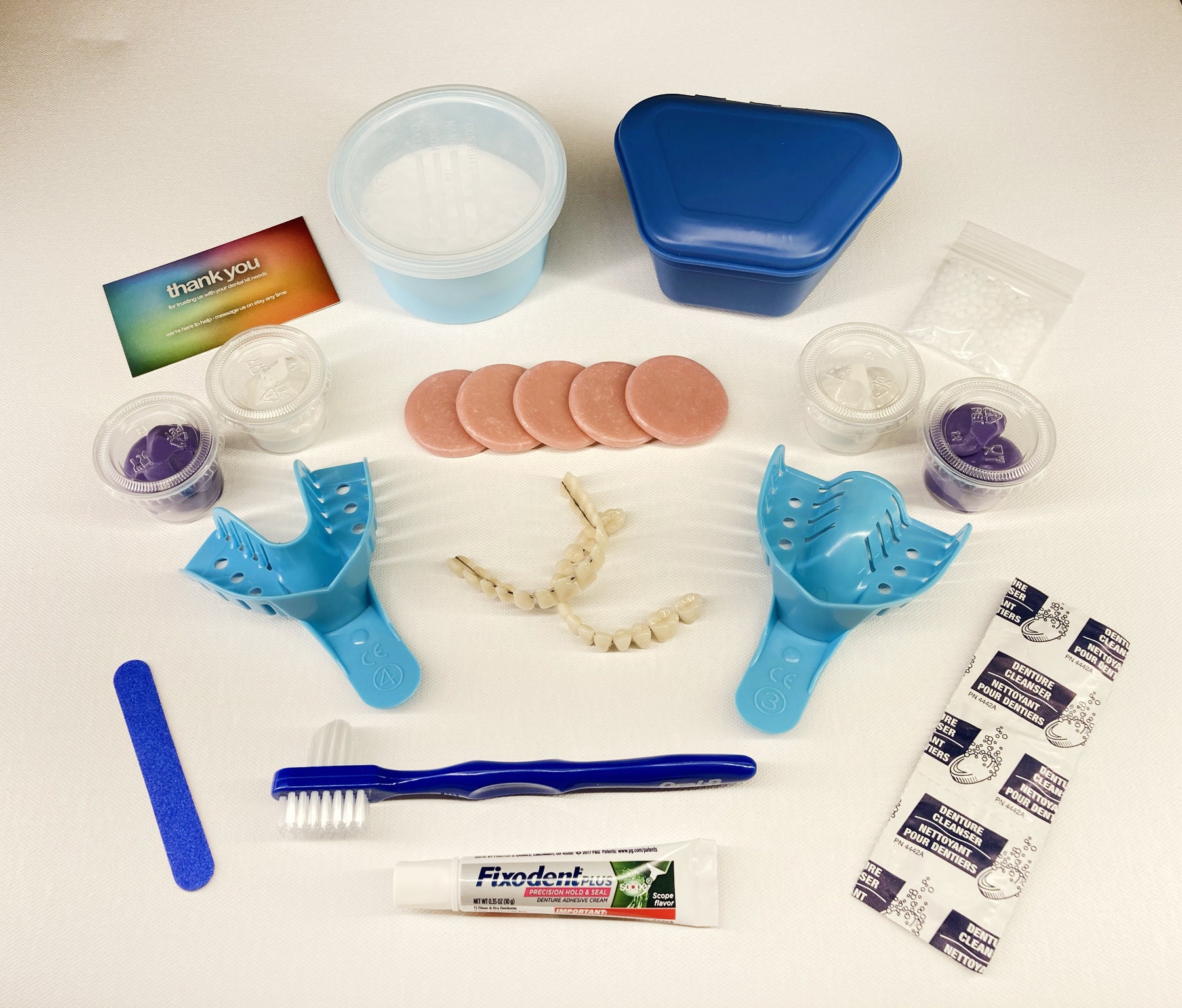 DIY Denture Kit / Missing Tooth Replacement / Full Denture Etsy