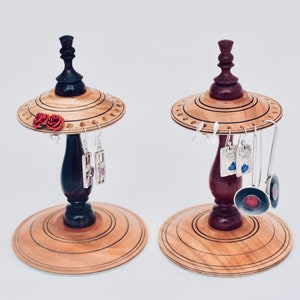 Wooden Earring Stand