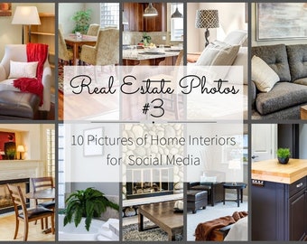 Realtor Business Marketing for Instagram Story and Facebook - Real Estate Pictures for Agents - Home Interior Design Photos - Realtor Flyers