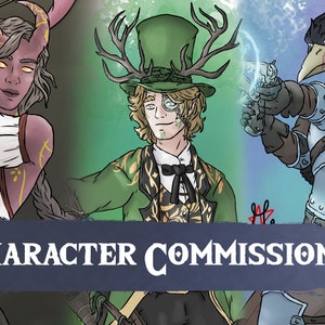 Dungeons And Dragons Custom Character Commission/Warhammer/Pathfinder/Tabletop RPG Character Art/Novel/Custom Art/D&D