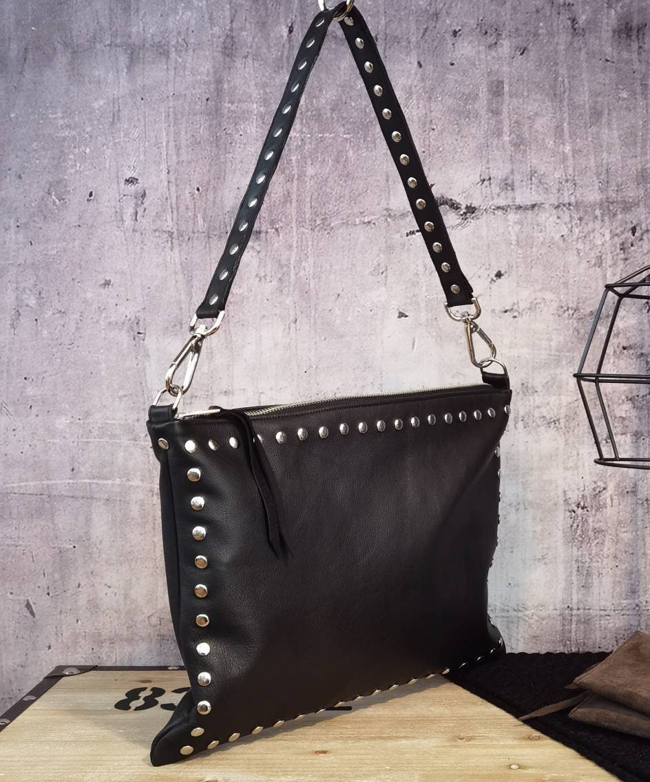 Amazon.com: Vegan Leather Designer Handbags Studded Purses