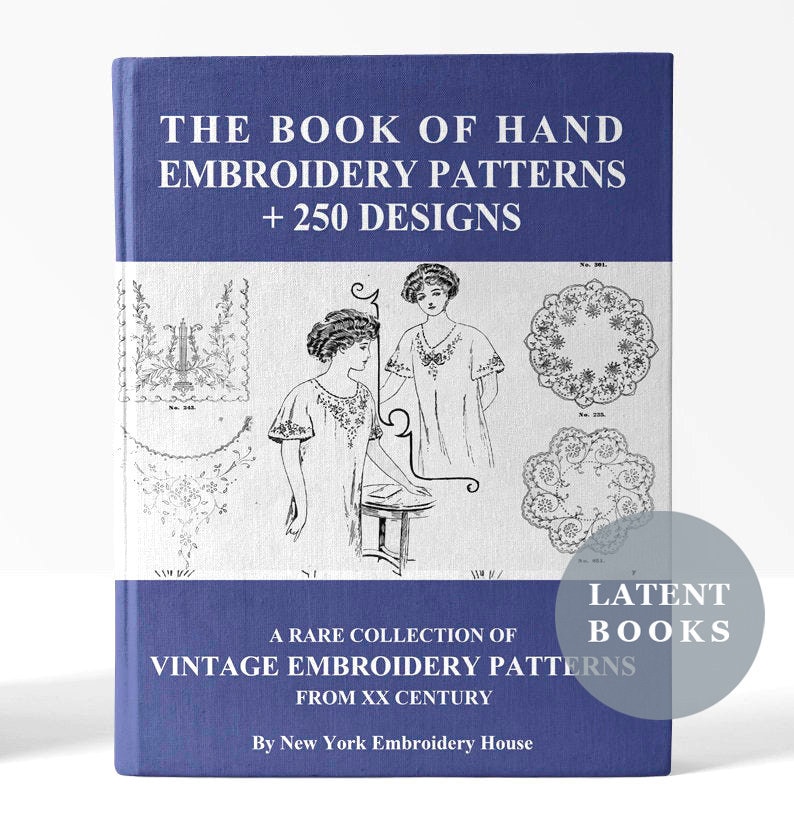 Hand Embroidery Pattern Book PDF book with 250 Hand Etsy