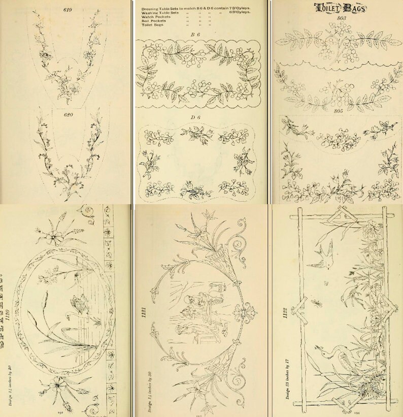 Hand Embroidery Pattern Book PDF book 700 Designs Hand Etsy