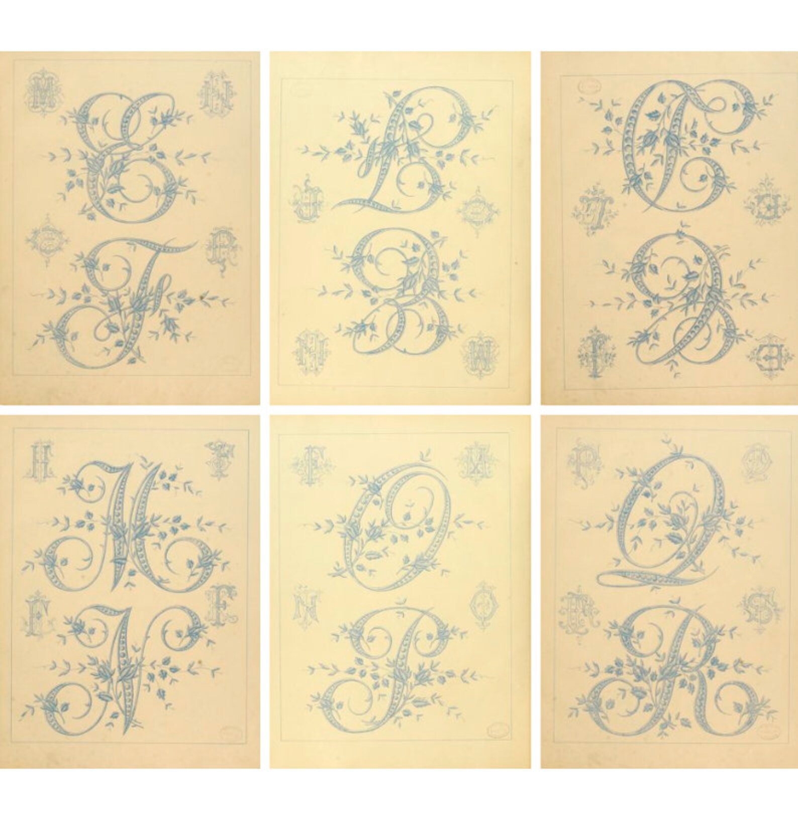 Victorian Alphabet Embroidery Book Needlework Book PDF Etsy