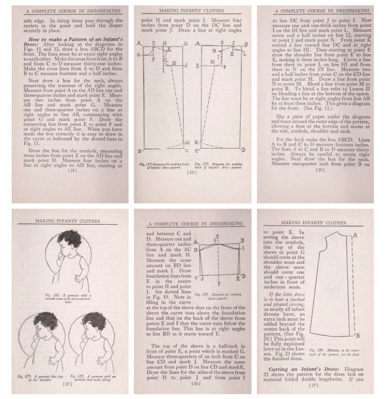 how-to-make-kids-clothes-fashion-baby-pattern-book-baby-etsy