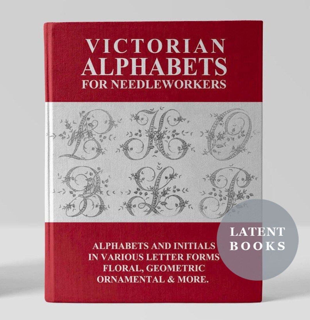 Victorian Alphabet Embroidery Book Needlework Book PDF Alphabet