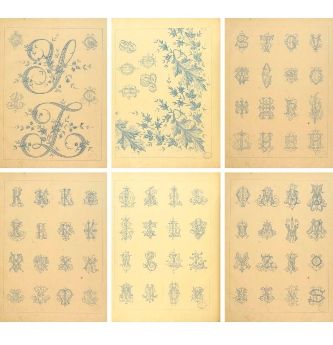 Victorian Alphabet Embroidery Book Needlework Book PDF Etsy