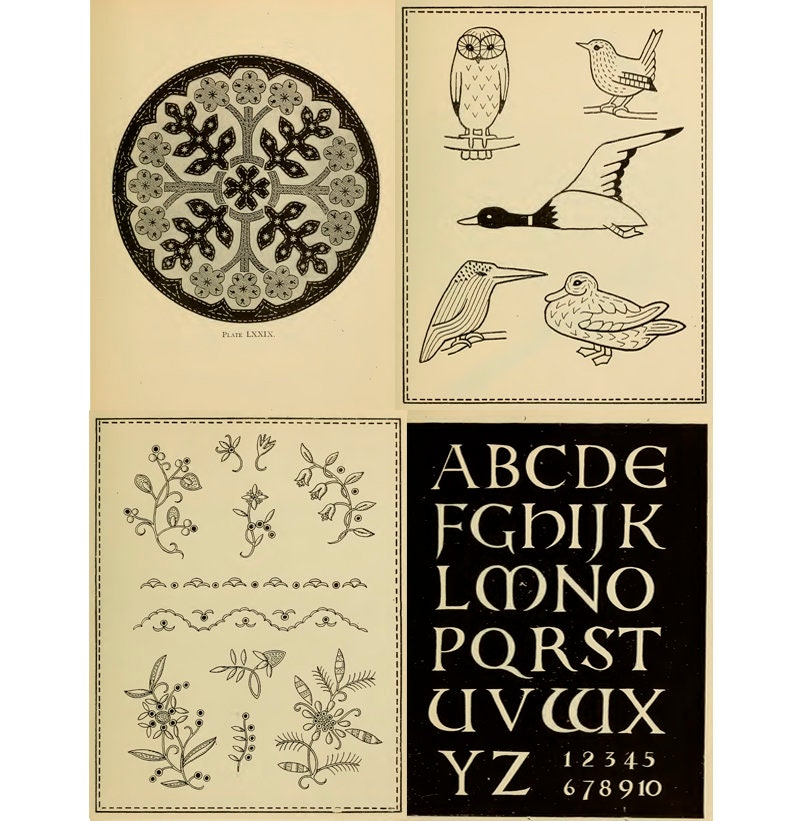 Hand Embroidery Pattern Book floral Vintage Embroidery Etsy