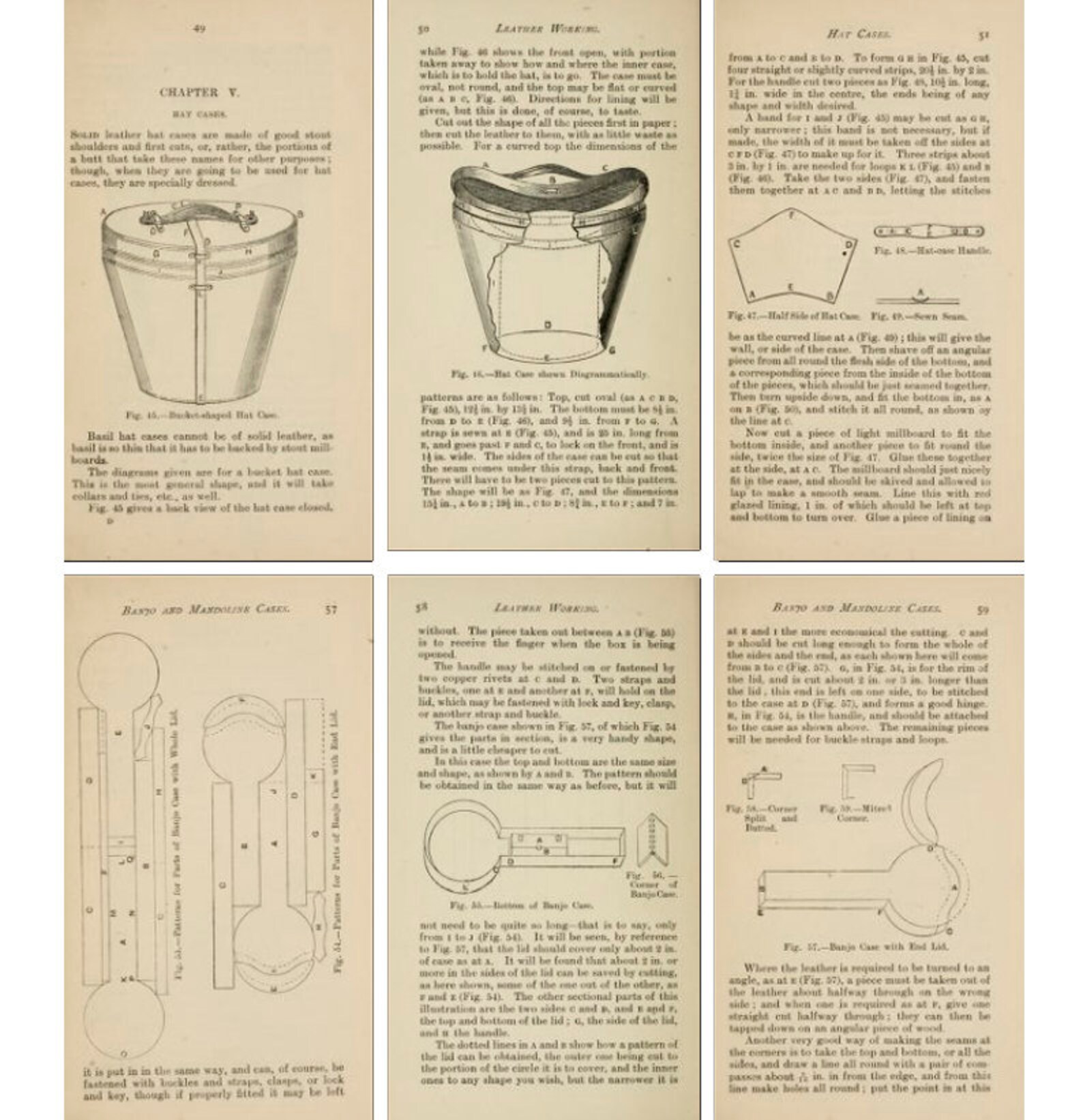 Leather Pattern PDF Pattern for Leather Craft PDF Etsy