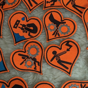 Robosexual iron on patch 75mm