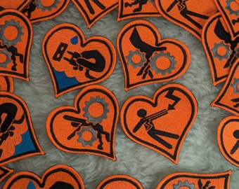 Robosexual iron on patch 75mm