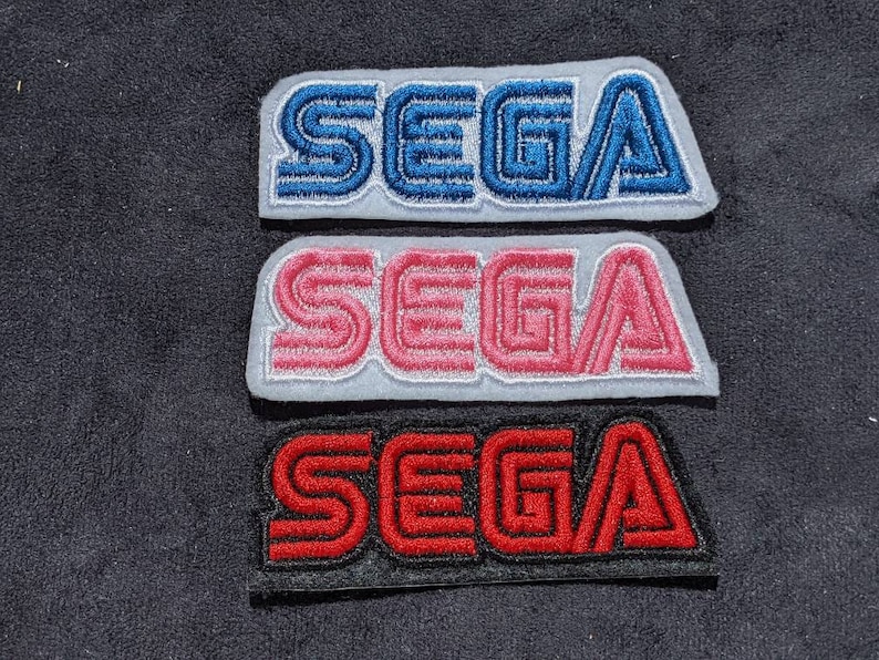 Inofficiell Sega Classic-logotyp 95 mm strykmärke bild 2