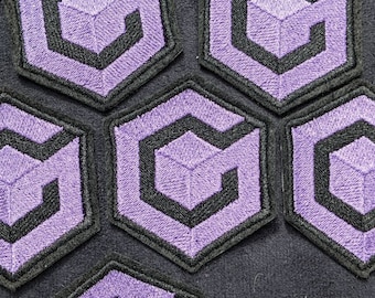 Unofficial GameCube 65mm iron on patch
