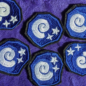 Fossil 45mm iron on patch Glow in the Dark option