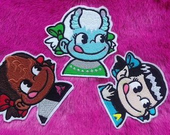 Peko-Chan Milky x Star Trek mashup 80mm patch